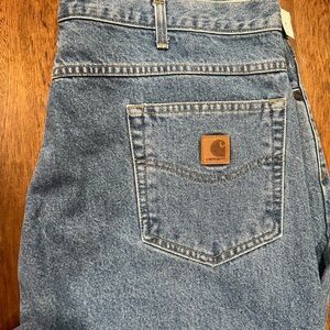 Carhartt Big/Tall Light Wash Blue Men's Relaxed Jeans